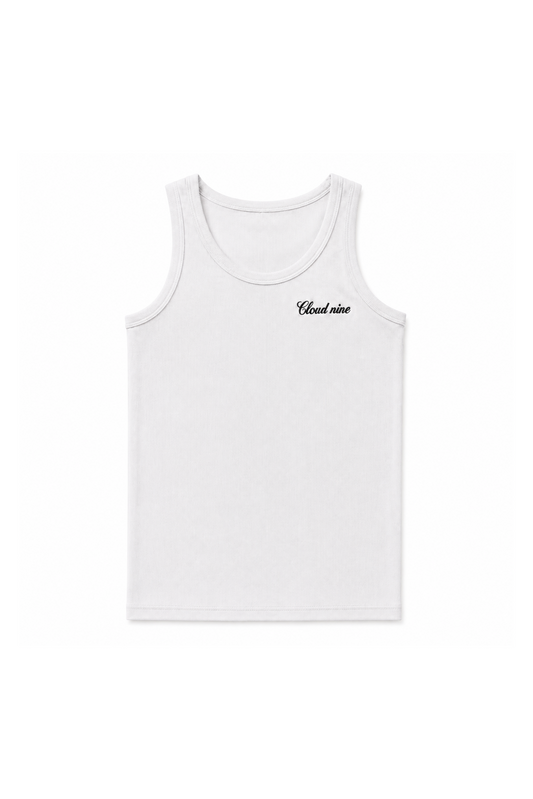 Signature tank top white