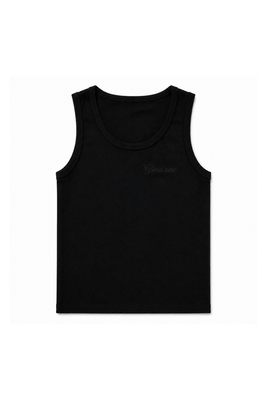 Signature tank top black