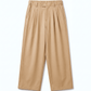 Formal cream lose fit trousers