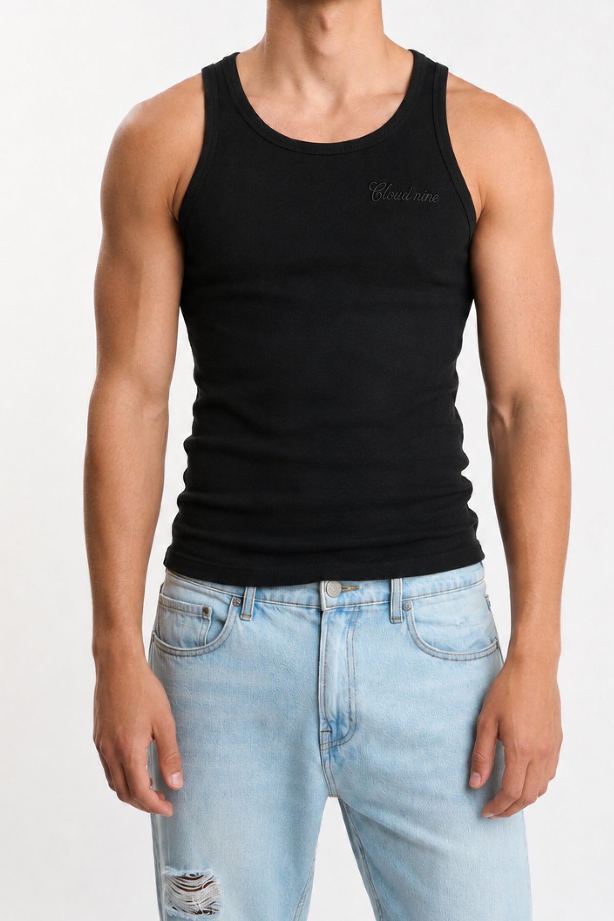 Signature tank top black